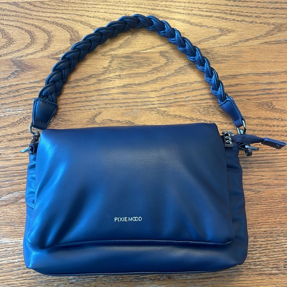 Pixie Mood Bubbly dark blue shoulder bag small. Please See All Pics For Details.